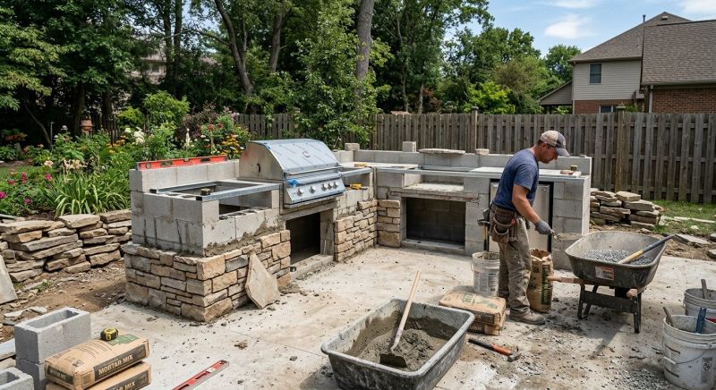 Outdoor Kitchen Construction in South Houston, TX