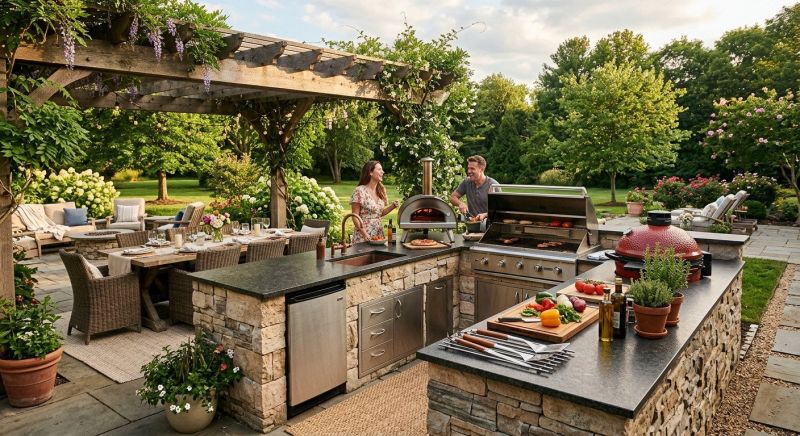 Outdoor Kitchen Installation in Napa, CA