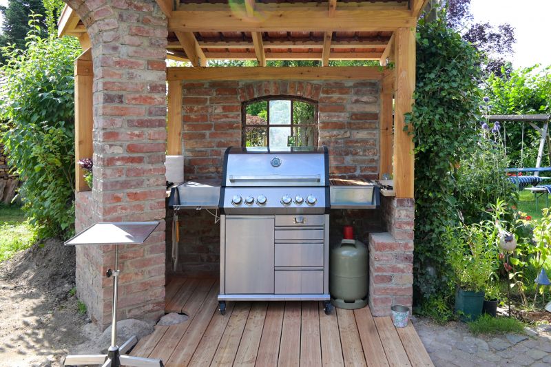 Outdoor Kitchen with Bbq Setup