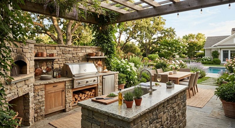 Outdoor Kitchen Construction in Cypress, TX
