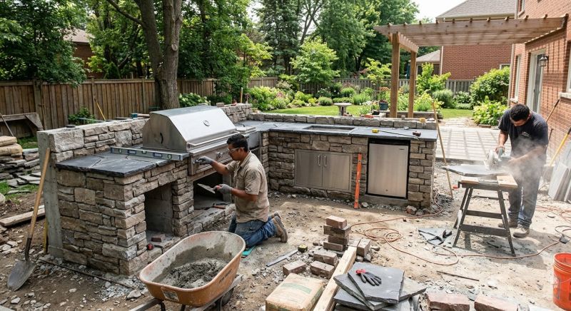 Outdoor Kitchen Construction in South Houston, TX