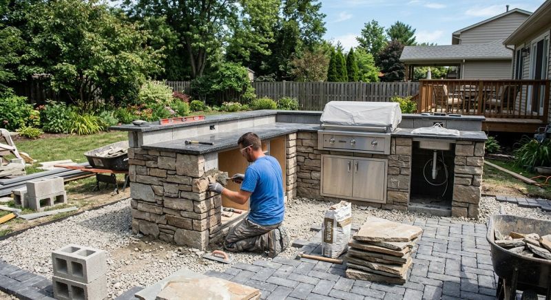 Outdoor Kitchen Construction in Katy, TX