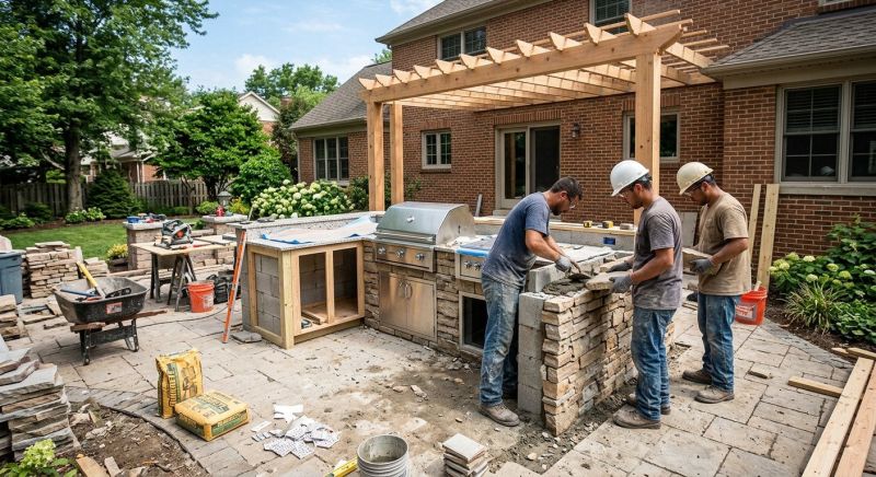 Outdoor Kitchen Renovation in South Houston, TX